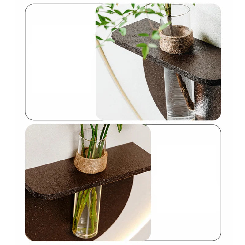 Modish Circular Glow LED Light Wall Panel with Planter