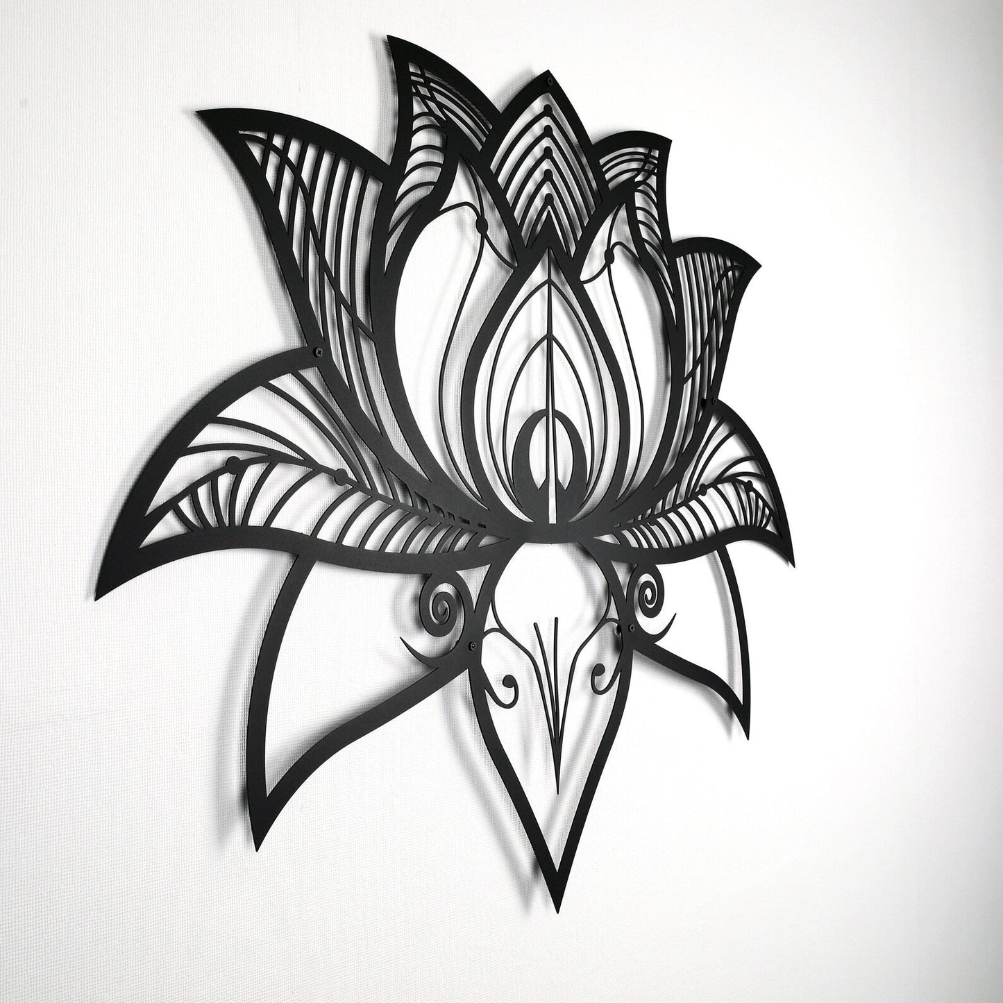 Namaste Bohemian Floral Metal Art Wall Decor