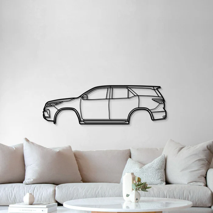 Modern SUV Car Metal Wall Art for Living Room Decor