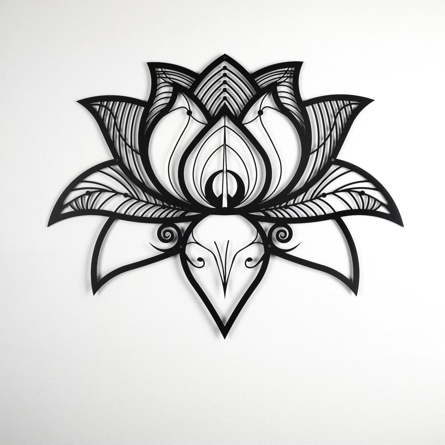 Namaste Bohemian Floral Metal Art Wall Decor